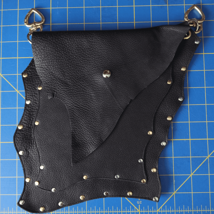 Raggedy Bags Black Leather Waistlet